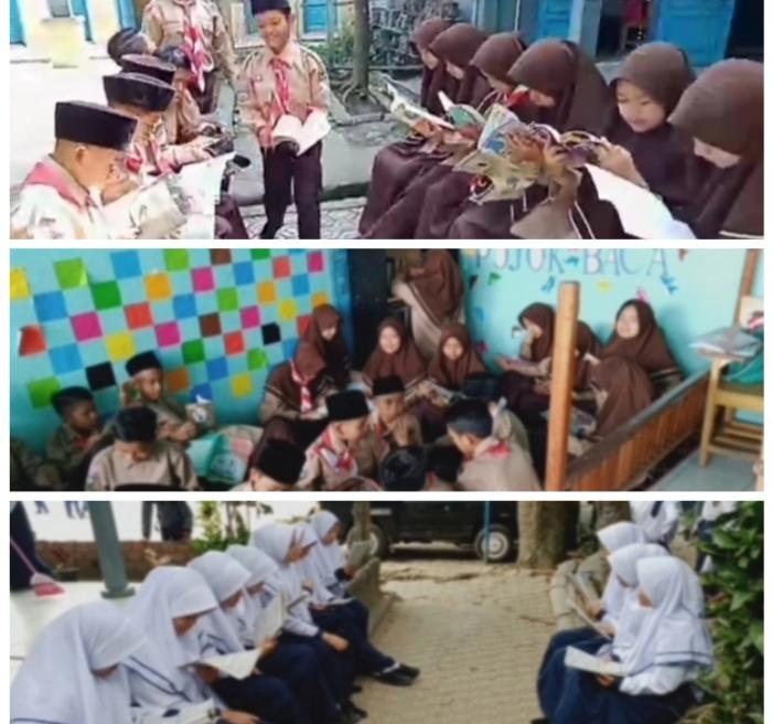 Siswa MTs N 1 Kota Sungai Penuh Isi Waktu Luang Dengan Membaca Buku