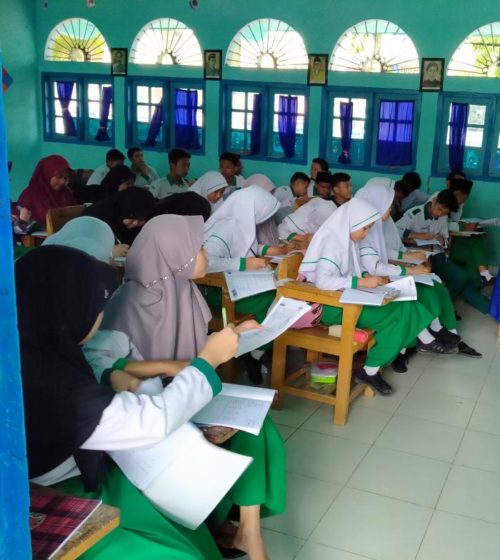 UNBK sebentar lagi, Siswa MTs N 1 Kota Sungai Penuh Semakin Semangat Lakukan Pengayaan