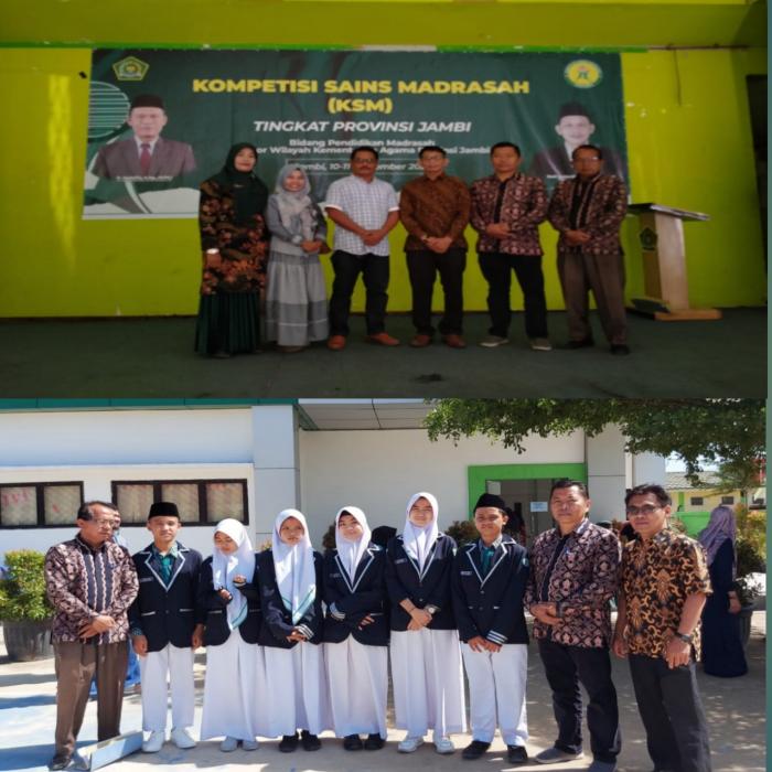 6 Siswa MTsN 1 Kota Sungai Penuh  Ikuti Kompetisi Sains Madrasah ( KSM ) Tingkat Provinsi Tahun 2022