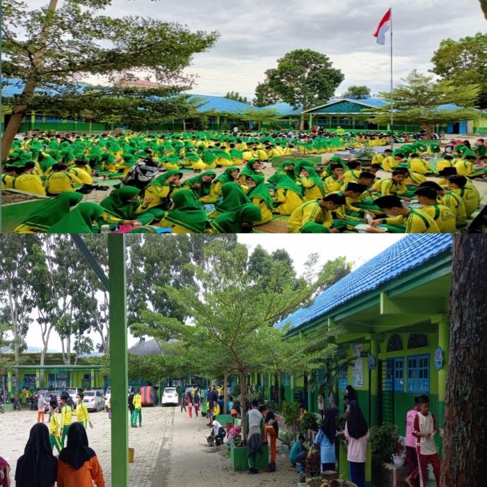 Awali Kegiatan Gotong Royong Dengan  Kegiatan Sarapan Bersama di MTsN 1 Kota Sungai Penuh