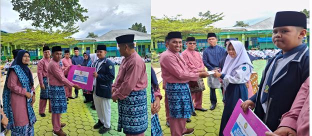 MTsN 1 Kota Sungai Penuh Beri Penghargaan kepada Siswa Berprestasi pada Peringatan Hari Guru Nasional