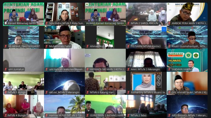 Kepala  MTsN 1 Kota Sungai Penuh Hadiri Pembinaan Guru dan Kepala Madrasah oleh Kanwil Kemenag Provinsi Jambi