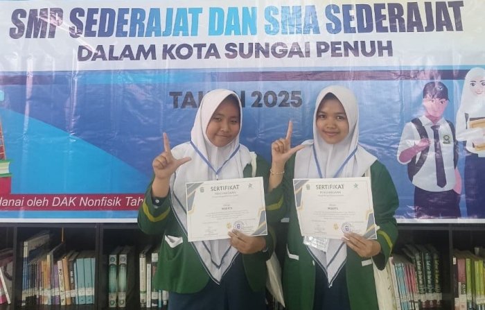 Siswa MTsN 1 Kota Sungai Penuh Ikuti Pembekalan Lomba Resensi Buku
