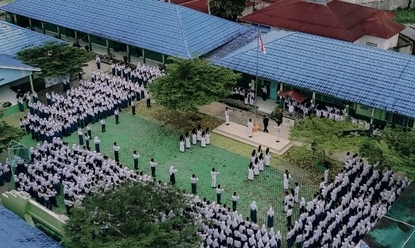 Khidmat dan Bermakna, Upacara Bendera dengan Petugas Kelas IX Berjalan Sukses